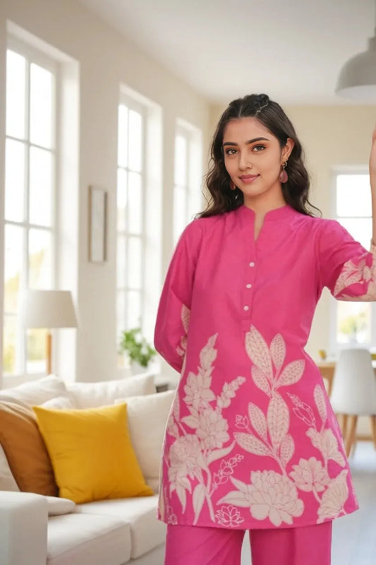 Pink Floral Co-Ord Set